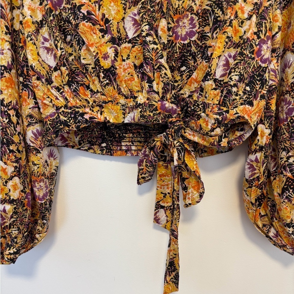 Free people party playlist wrap blouse, sz : small - Picture 9 of 15